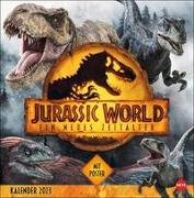 Jurassic World Broschurkalender 2023. Packende Fotos aus "Jurassic World: Ein neues Zeitalter" in einem großen Kalender zum Eintragen. Übersichtlicher Wandplaner und Blickfang