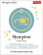 Skorpion Sternzeichenkalender 2023: Tagesabreißkalender. Mini-Tischkalender 2023 mit täglichem Horoskop. Kleiner Kalender mit täglichem Blick in die Sterne