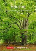 Bäume Wochenplaner 2023. Stimmungsvolle Baumfotos, Zitate und Kurztexte in einer Hommage an den Wald. Praktischer Wandplaner mit viel Raum für Notizen. Natur-Kalender 2023