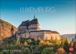 Luxemburg Planer 2023. Praktischer Terminkalender zum Aufhängen mit tollen Fotos der Burgen, Schlösser und Landschaften Luxemburgs. Foto-Kalender 2023