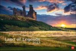Land of Legends Kalender 2023. Ein Wandkalender im Großformat, der Schottland in seiner wilden Schönheit zeigt. Großer Fotokalender voll wild-romantischer Landschaften