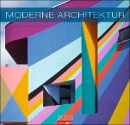 Moderne Architektur Kalender 2023. Großer Wandkalender 48x46 cm mit Monatskalendarium. Zeitgenössischer Architektur-Kalender mit faszinierenden Aufnahmen