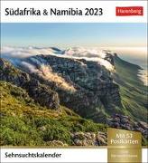 Südafrika Sehnsuchtskalender 2023. Kleiner Wochen-Kalender zum Aufstellen für Urlaubsfeeling zu Hause. Postkarten-Fotokalender für den Schreibtisch. Auch zum Aufhängen