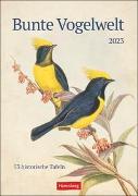 Bunte Vogelwelt Wochenplaner 2023: 53 historische Tafeln mit Vogeldarstellungen in einem hochwertigen Wandkalender. Tierkalender 2023 für kunstbegeisterte Vogelliebhaber