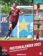 FC Nürnberg Posterkalender 2023. Fotokalender groß mit den besten Spielerfotos des Vereins. Wandkalender 2023 Großformat. 34x44 cm. Hochformat