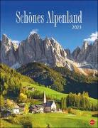 Schönes Alpenland Posterkalender 2023. Beeindruckender Fotokalender mit traumhaften Bergaufnahmen. Großer Wandkalender 2023 für Bergfreunde und Naturliebhaber