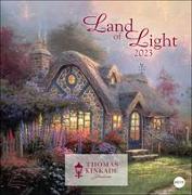 Land of Light Broschurkalender 2023. Kunstvoller Wandkalender mit idyllischen Gemälden. Einzigartiger Kunst-Kalender mit Bildern von Thomas Kinkade. 29,5x30 cm. Quadratisch