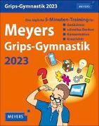 Meyers Grips-Gymnastik Tagesabreißkalender 2023. 5 Minuten Gedächtnistraining für jeden Tag. Tischkalender 2023 zum Abreißen. Kalender für jeden Tag, zum Aufstellen oder Aufhängen