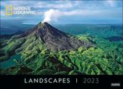 Landscapes Edition National Geographic Kalender 2023. Großer Fotokalender mit Landschaftsaufnahmen der besten Naturfotografen. Hochwertiger Posterkalender