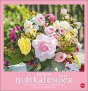 Rosenduftkalender 2023. Duftender Posterkalender für die Wand mit 12 prachtvollen Fotos der schönsten Rosen. Dekorativer Wandkalender mit Tipps und Rezepten