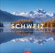 Die Schweiz Kalender 2023. Spektakuläre Landschaften in einem Wandkalender im Großformat. Die Schweiz in beeindruckenden Fotos - ein großer Kalender für Fans des Alpenlands