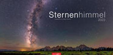 Sternenhimmel Kalender 2023. Großer Foto-Wandkalender XXL Landschaften-Kalender 2023 mit atemberaubenden Panoramafotos vom Nachthimmel. 68x33 cm Querformat
