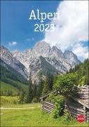Alpen Kalender 2023. Beeindruckender Fotokalender mit traumhaften Alpenaufnahmen und viel Platz für Notizen und Termine. Jahres-Wandkalender 2023