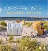 Ostseeküste Postkartenkalender 2023. Die Landschaft der Ostsee in einem dekorativen Fotokalender. Kleiner Kalender zum Aufstellen und Aufhängen mit heraustrennbaren Postkarten