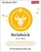 Steinbock Sternzeichenkalender 2023: Tagesabreißkalender. Mini-Tischkalender 2023 mit täglichem Horoskop. Kleiner Kalender mit täglichem Blick in die Sterne