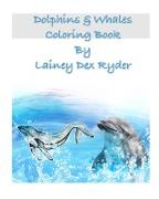 Dolphins and Whales Coloring Book