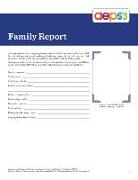 Aeps(r)-3 Family Report