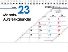 Monats-Aufstellkalender 2023 - 20x15 cm - 1 Monat auf 1 Seite - 4-sprachiges Kalendarium - inkl. Jahresübersicht - Monatsplaner - 985-0000