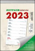 Wochenabreißkalender 2023 - 10,5x14,6 cm - 1 Woche auf 1 Seite - mit Sudokus, Rezepten, Rätseln uvm. auf den Rückseiten - Bürokalender 325-0000