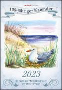 100-jähriger Kalender 2023 - Bildkalender 23,7x34 cm - mit Wetterprognosen, Bauernregeln und liebevollen Illustrationen - Wandkalender - Alpha Edition