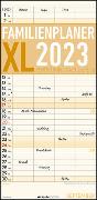 Familienplaner XL 2023 mit 4 Spalten - Familien-Timer 22x45 cm - Offset-Papier - mit Ferienterminen - Wand-Planer - Familienkalender - Alpha Edition