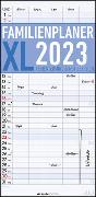 Familienplaner XL 2023 mit 5 Spalten - Familien-Timer 22x45 cm - Offset-Papier - mit Ferienterminen - Wand-Planer - Familienkalender - Alpha Edition
