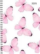 Ladytimer Ringbuch Butterflies 2023 - Taschen-Kalender A5 (15x21 cm) - Schüler-Kalender - Weekly - Ringbindung - 128 Seiten - Alpha Edition