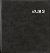 Wochenbuch Sekretär 2023 - Bürokalender 20x21 cm - Farbe: anthrazit - 1 Woche auf 2 Seiten - mit Eckperforation - Buchkalender - 786-0021