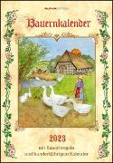 Bauernkalender 2023 - Bildkalender 23,7x34 cm - mit Wetterprognosen, Bauernregeln und liebevollen Illustrationen - Wandkalender - Alpha Edition