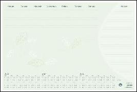 Schreibunterlage Recycling 2023 - 59,5x40 cm - 1 Woche auf 1 Blatt - inkl. Dreijahresübersicht - 35 Blatt, mit stablier Kartonunterlage - 106-0700