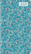 Slimtimer Style Paisley 2023 - Taschen-Kalender 9x15,6 cm - Weekly - 128 Seiten - Notiz-Buch - mit Info- und Adressteil - Alpha Edition