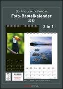 Foto-Bastelkalender 2023 - 2 in 1: schwarz und weiss - 21 x 29,7 - Do it yourself calendar A4 - datiert - Foto-Kalender - Alpha Edition