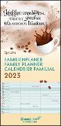 GreenLine Sprüche 2023 Familienplaner -Wandkalender - Familien-Kalender - 22x45