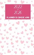 2022-2026 Cinque anni Planner: Copertina rigida - Calendario di 60 mesi, calendario degli appuntamenti di 5 anni, pianificatori d'affari, agenda, pro