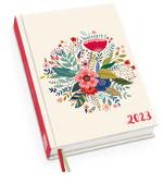 Blumenwiese Taschenkalender 2023 - Blumen-Design - Terminplaner mit Wochenkalendarium - Format 11,3 x 16,3 cm