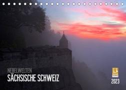 Nebelwelten Sächsische Schweiz (Tischkalender 2023 DIN A5 quer)