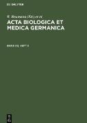 Acta Biologica et Medica Germanica. Band 20, Heft 2