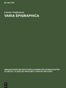 Varia Epigraphica