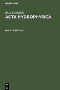 Acta Hydrophysica. Band 27, Heft 3/4