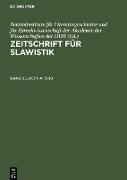 Zeitschrift für Slawistik, Band 35, Heft 4, Zeitschrift für Slawistik Band 35, Heft 4