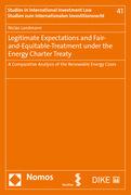 Legitimate Expectations and Fair-and-Equitable-Treatment under the Energy Charter Treaty