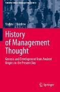 History of Management Thought