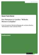 Der Pietismus in Goethes "Wilhelm Meisters Lehrjahre"