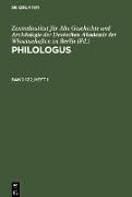 Philologus, Band 122, Heft 1, Philologus Band 122, Heft 1