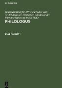 Philologus, Band 119, Heft 1, Philologus Band 119, Heft 1