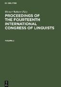 Proceedings of the Fourteenth International Congress of Linguists. Volume 2