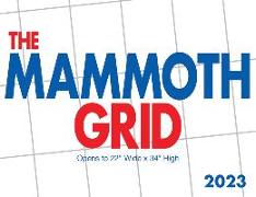 2023 Mammoth Grid Large Format Wall Calendar