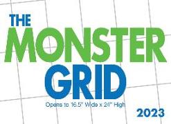 2023 Monster Grid Large Format Wall Calendar