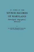 Index of the Source Records of Maryland