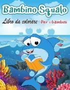 Libro da colorare di squalo per bambini